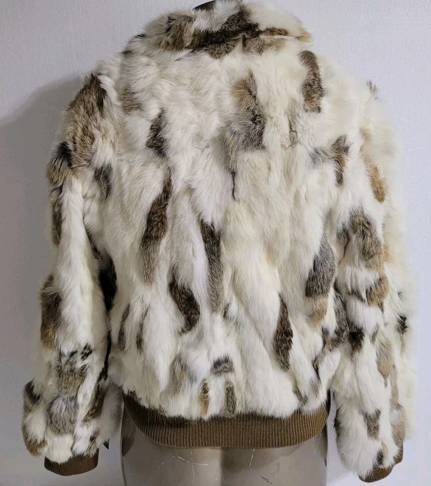 Chaqueta Wilsons Cuero Máxima Conejo Piel Genuina Cremallera Completa Para Mujer Talla M Nueva Foto 3 de 4