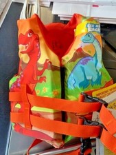 Full Throttle  104300-200-001-15 - Water Buddies Dinosaur Child Life Vest