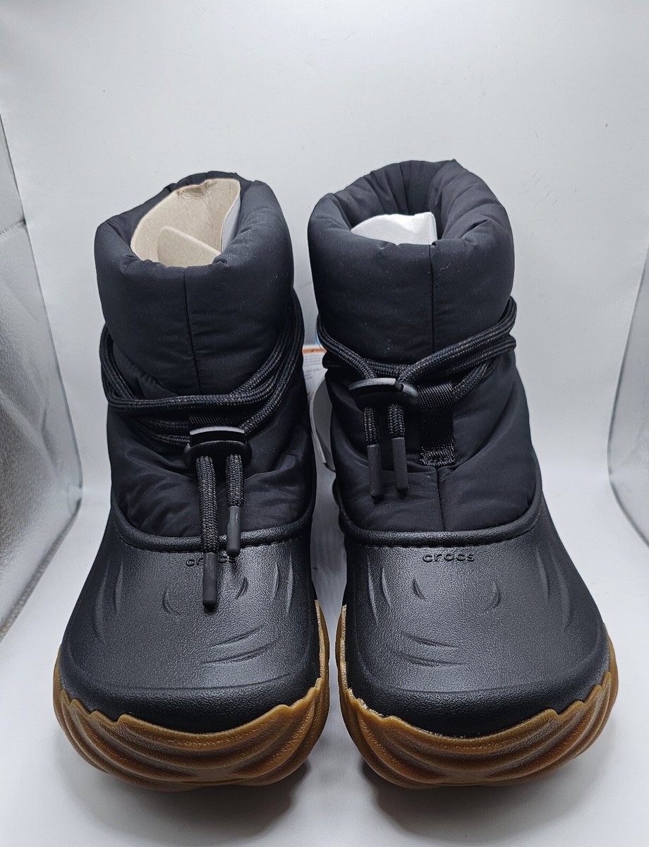 新品★crocs ECHO BOOT BLACK 208716-001 25cm crocs Echo Boot Black 23FW-I（クロックス エコー ブーツ