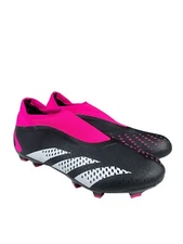 Adidas Predator Accuracy.3 LL FG Laceless Soccer Cleats GW4597 Mens Size 7
