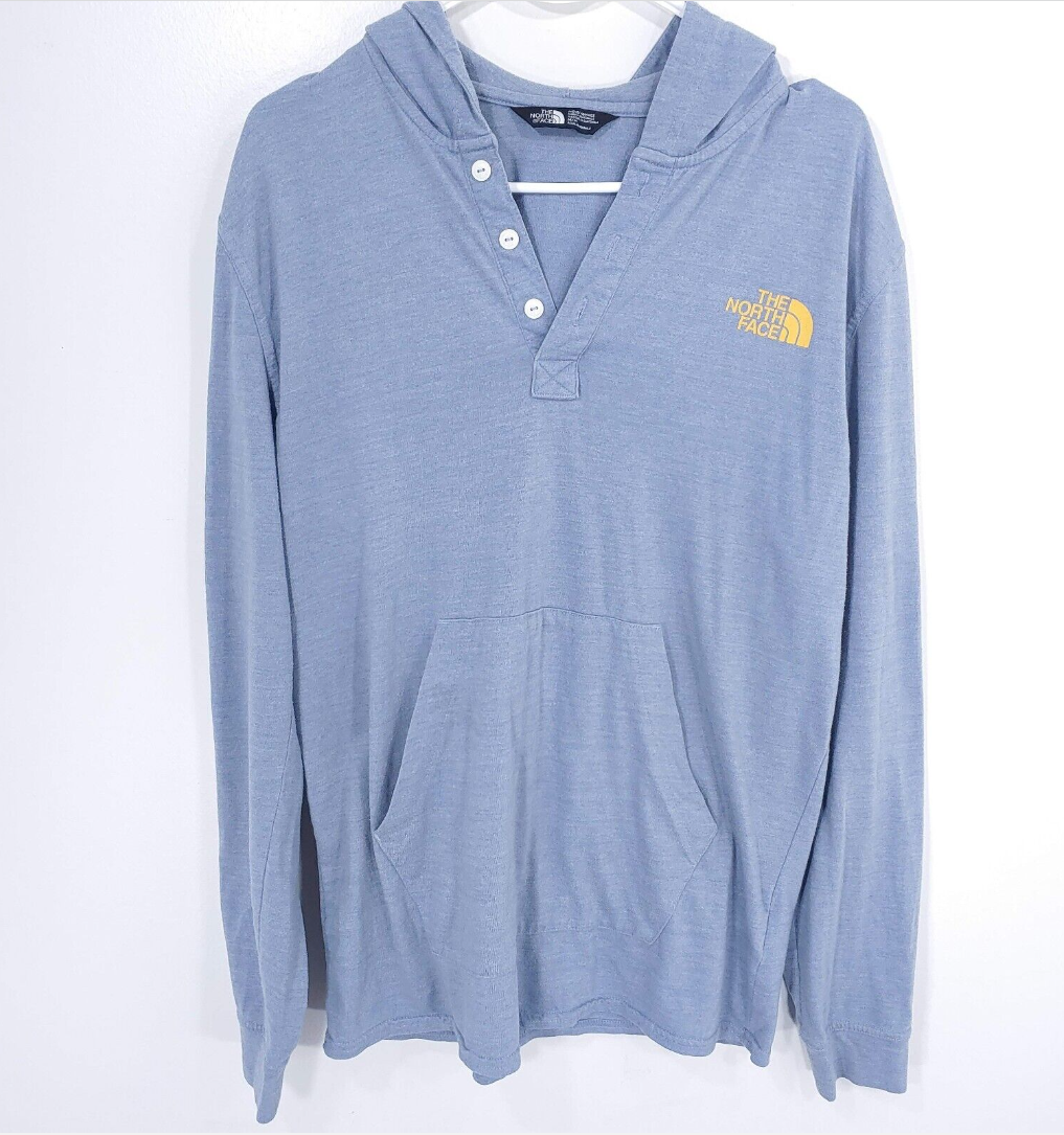 ★★THE NORTH FACE★★ MEN'S HOLIDAY SWEATERLIGHT BLUE NT7AR The North Face Hoodie Men's Medium Pullover 1/4 Button Blue