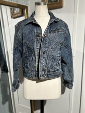 Vintage Y2K Nuovo Industriale Aero Squad Jean Crop Jacket Denim Size Small