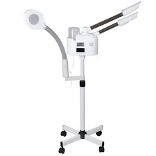 Professional 3 in 1 Facial Steamer w/5X Magnifying Lamp Hot Cool Mist Function