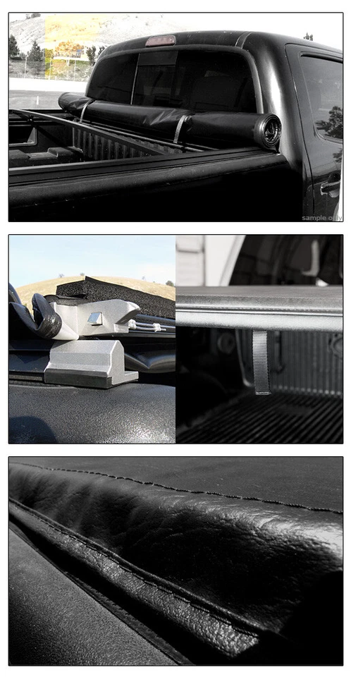 Topline For 2007-2014 Silverado/Sierra 5.8 Ft Bed Lock & Roll Tonneau Cover+LED Foto 4 de 4