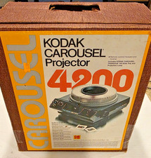 Kodak Carousel 4200 Slide Projector Vintage Works Lamp On Original Box Included
