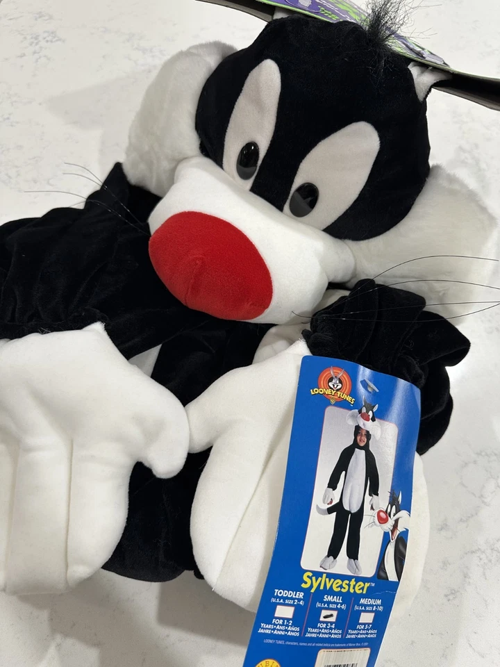 LOONEY TUNES Deluxe Children's Costume (Sylvester), Size S (4-6) BRAND NEW - Image 3 of 4