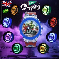 Flash Light Frozen Mickey Kids Watches Cartoon Spiderman Children Watch Digitel