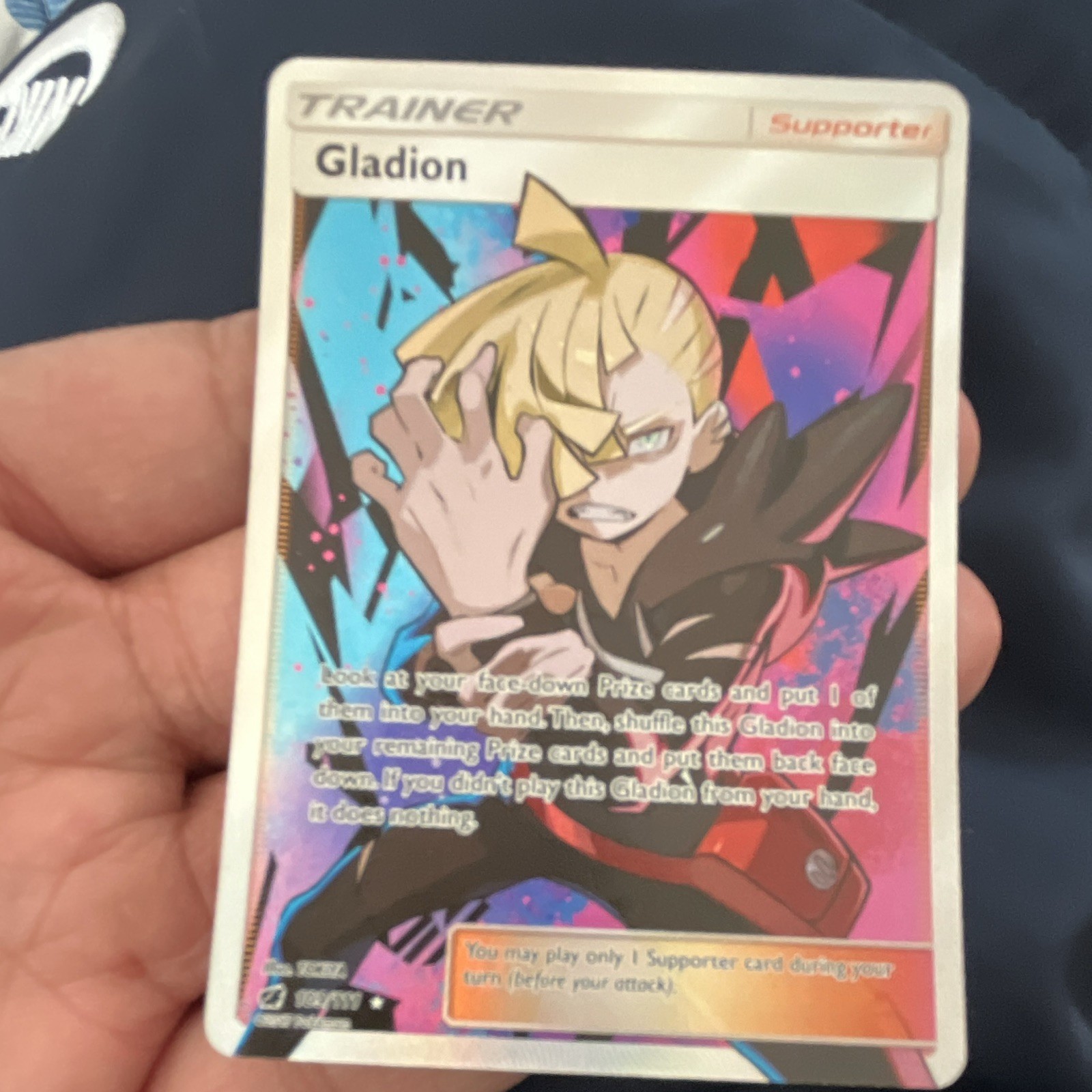 The Pokémon Company Gladion Crimson Invasion Ultra Rare Holo FA ENG 109/111