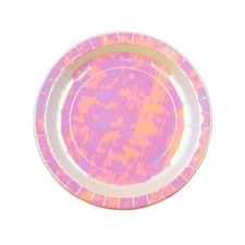Iridescent Paper Dinner Plates, 8 Ct., Party Supplies, 8 Pieces
