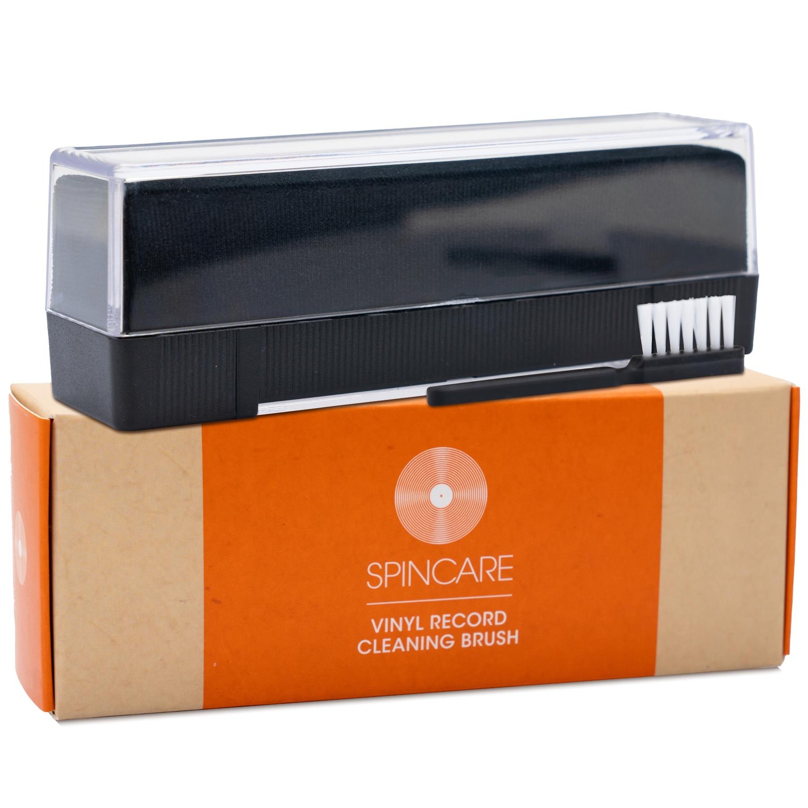 Spin Care Antistatic Velvet Vinyl Record Cleaning Pad + Dust Brush New