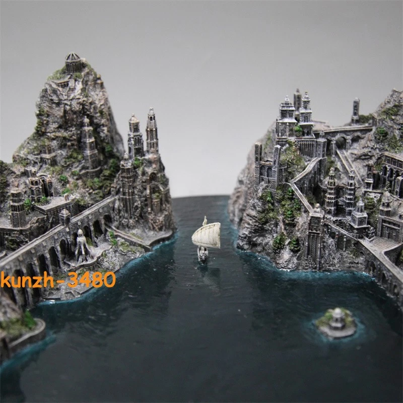 The Lord of the Rings The Hobbit Grey Havens Resin Statue Scene Display Model - Image 2 of 4