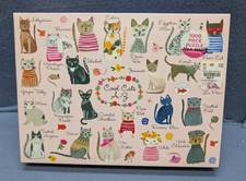 Mudpuppy Cool Cats A-Z 1000 Piece Puzzle Jigsaw Kittens - Complete