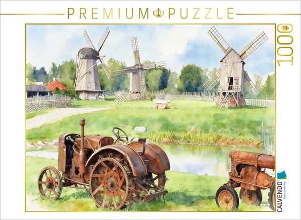 Calvendo Puzzle Windmill Park On The Island Of Saaremaa | 1000 Pieces, Finished-image