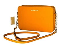 Michael Kors Jet Set Item LG East West Shoulder Crossbody Bag Pop Orange