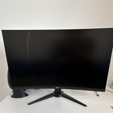 AOC C32G2ZE/BK 32in Curved Gaming Monitor 240Hz 1ms FHD Cracked Screen