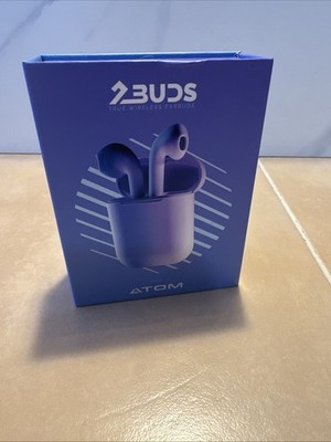 ATOM Earbuds - 30 Foot Range Voice Assistant Enabled Touch Activated New in Box