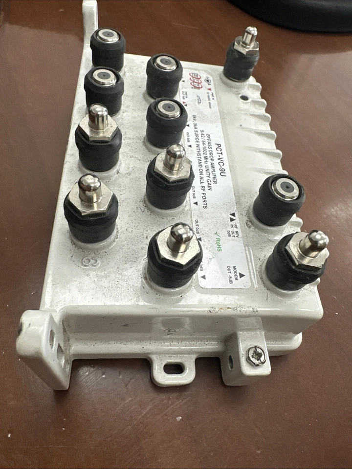 PCT-VC-9U CATV RF Antenna Amplifier 9-Way Distribution Splitter V M23 - Image 3 of 3