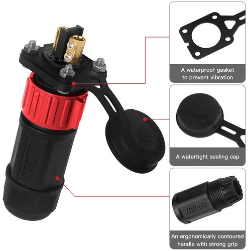 Trolling Motor Plug Receptacle Set, 12V/24V/ 36V/48V for Red,1 Pack  - Picture 6 of 8