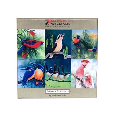 Maxwell & Williams Birds of Australia 6 x Korkuntersetzer von Katherine Castle