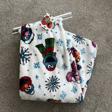 Sesame Street Christmas Throw Blanket Elmo Cookie Monster Ernie NWT