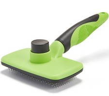 Self-Cleaning Slicker Brush for Dogs and Cats Pet Grooming Brush for Shedding