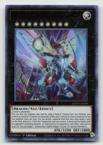 Yugioh Galaxy-Eyes Cipher Blade Dragon Ultra Rare GFTP-EN059 NM