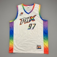Phoenix Mercury WNBA Pride Day Rainbow Basketball Jersey 97 Adult XL