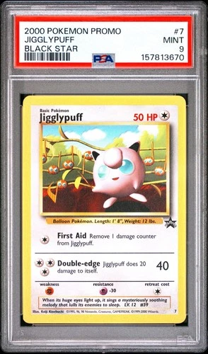 2000 Pokemon Black Star Promo Jigglypuff #7 PSA 9 MINT WOTC