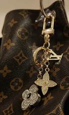 Ciondolo charm borse double face e portachiavi con strass 