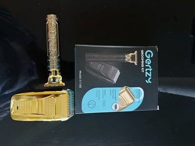 Gertzy Multi-Function Electric Shaver Gold/Black Cordless USB Model S1188 Men