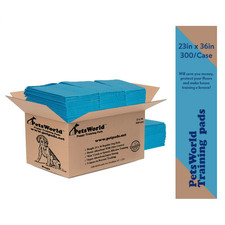 PetsWorld 300 Count Puppy Pads for Small Pets,23in x 36in,Leak-Proof,Value pack