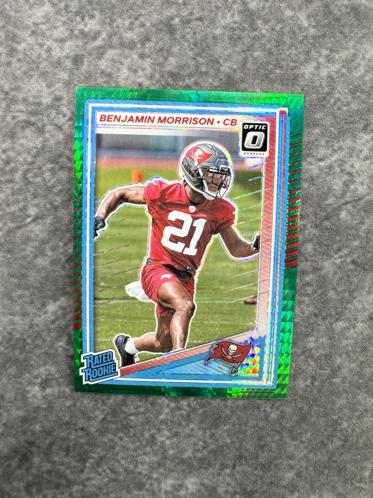 2025 Panini Donruss Optic Benjamin Morrison Rated Rookie Green Hyper Prizm #236