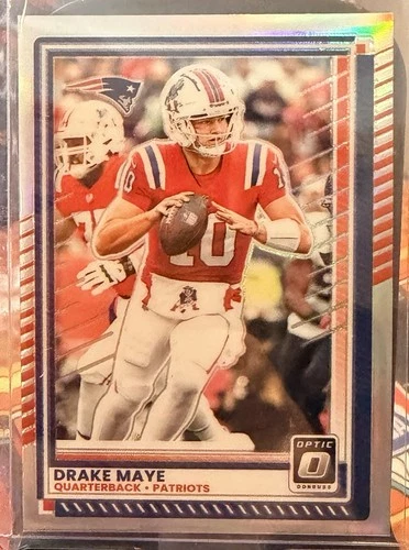 2025 Panini Donruss Optic Football Drake Maye - HOLO PRIZM - Patriots