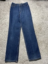 Vintage Calvin Klein Womens Jeans Dark Made In USA Blue 12 Straight 27x32
