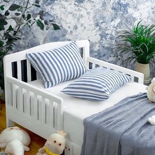 2 Pack Cotton Jersey Knit Toddler Pillowcases 13x18 Envelope Closure Baby