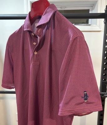 Holderness & Bourne The Collins Quaker Ridge Golf Club Large L Pink Blue Top 100