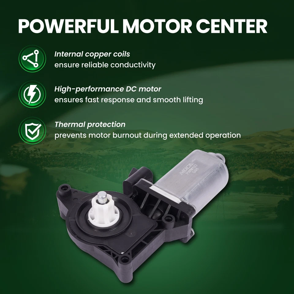 Front & Rear Left Window Motor w/ 2 Pins Fit Cadillac Chevy Silverado GMC Sierra - Image 3 of 4