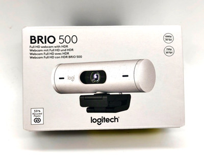 Logitech BRIO 500 1080p Full HD Webcam - Weiß (960-001428)