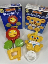 Matchbox Dozy Daisy Flower Musical Baby Bear Pull Toy Baby Toy 1980s Vintage