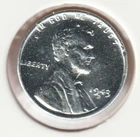 1943 WWII Lincoln Wheat Steel Penny Collectible US Collection Very Good War Coin