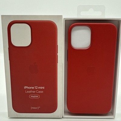 OFFIZIELLE ORIGINAL APPLE IPHONE 12 MINI LEDER MAGSAFE HÜLLE PRODUKT ROT SCHARLACHROT