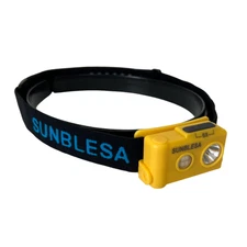 Gen 3 Sunblesa Hiking Headtorch 365LUMENS Ultralight Headlamp Black/Yellow USB C