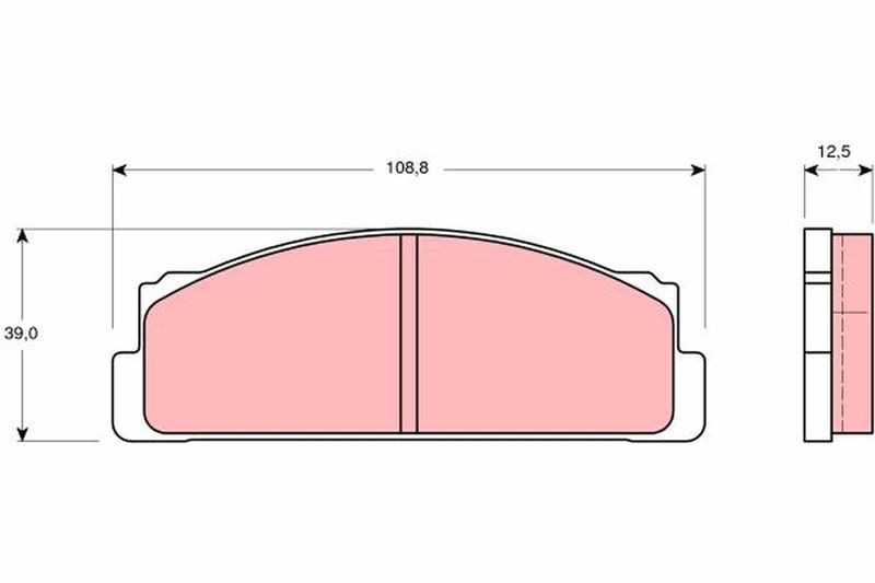 Brake Pads FOR FIAT 125 1.6 850 0.8 0.9 SPIDER COROLLA 1.2 4434817 449110151