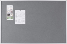 New Generation Grey Felt Notice Board, 90 X 60 Cm, Aluminium Frame