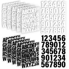 12 Sheets 500 Pieces Iron on Letters and Numbers, 2 Inch Iron on Vinyl Letter...
