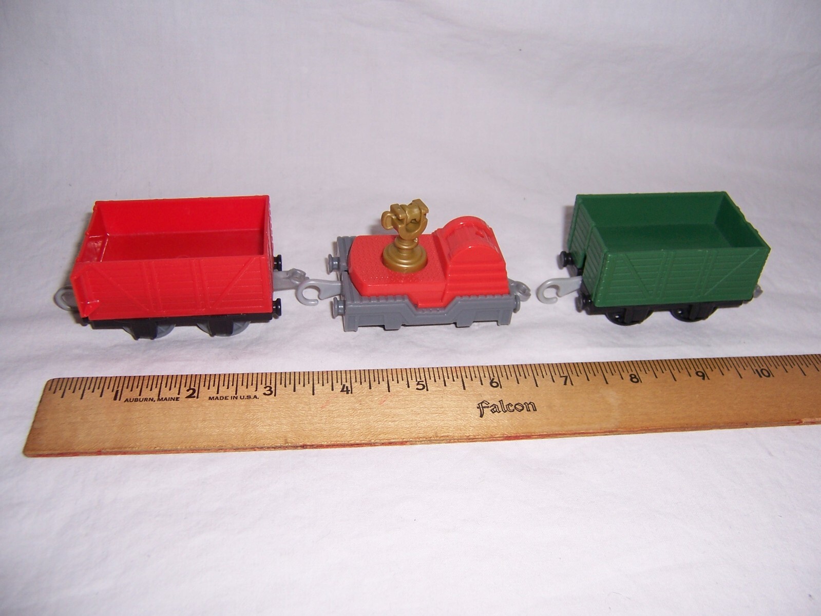 Thomas Trackmaster 3 Train Cars Orange Green