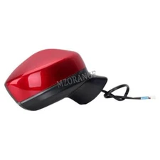 Red Passenger Side Mirror 2017 2018 2019 For Mazda CX-5 Blind Spot Heated W/Lamp