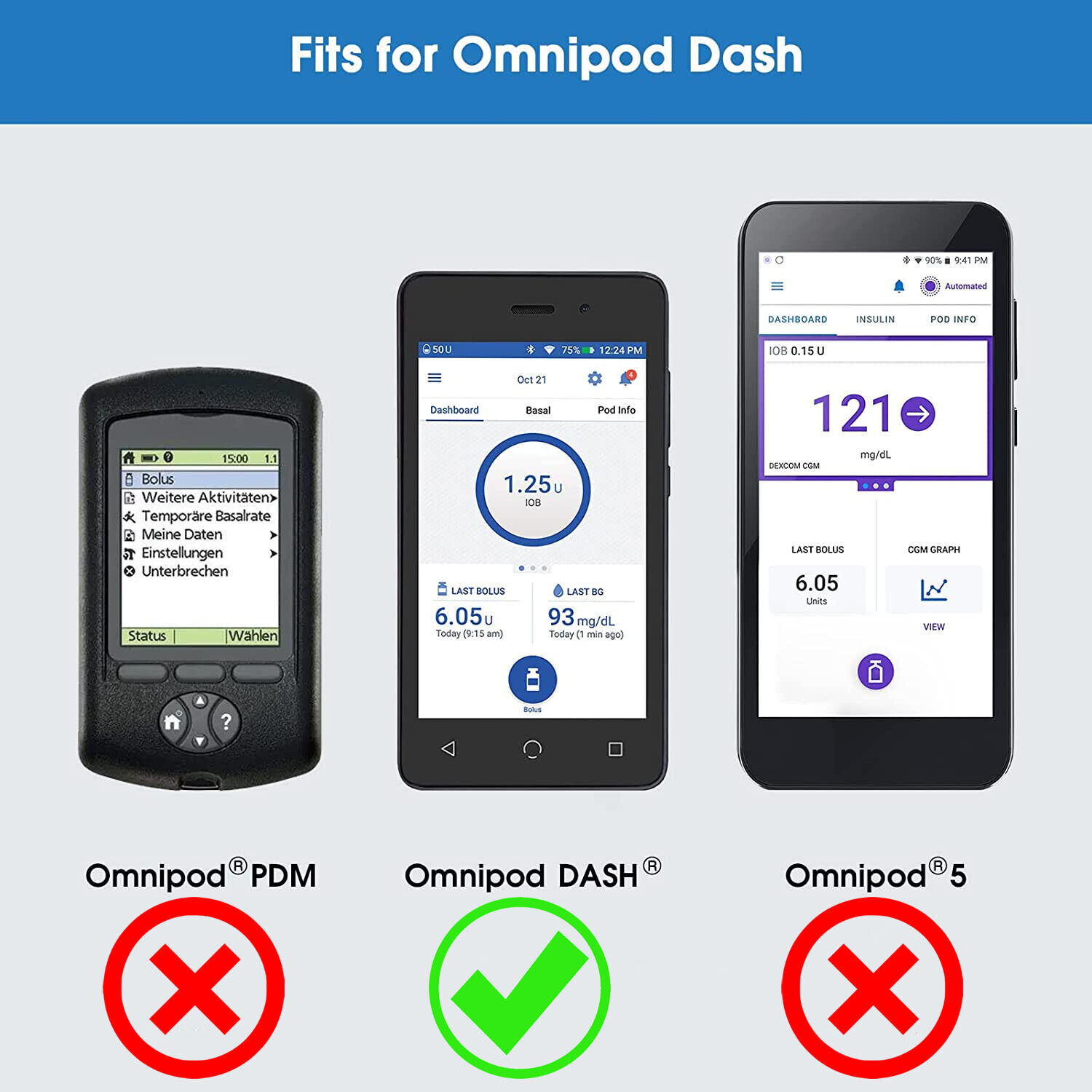 Helm vervolgens rechtbank NEW Premium Silicone Case For Omnipod Dash PDM | eBay