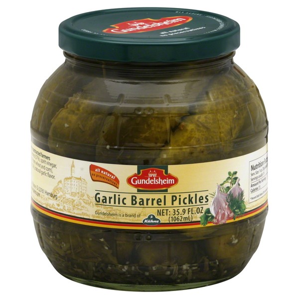 Gundelsheim Barrel Pickles Garlic 35.9 Ounce for sale online eBay