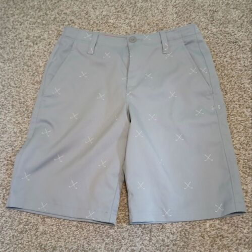 Under Armour HeatGear Golf Club Print Shorts Boys Size 12